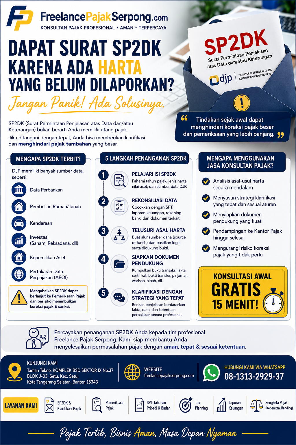SP2DK konsultan pajak Serpong